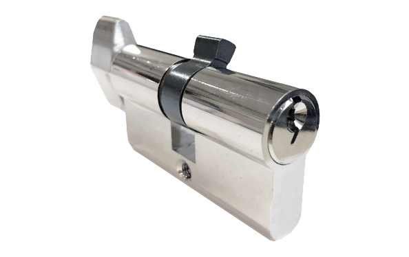 Silver high security solid brass  euro profile cylinder, 50/60/70/80/90mm