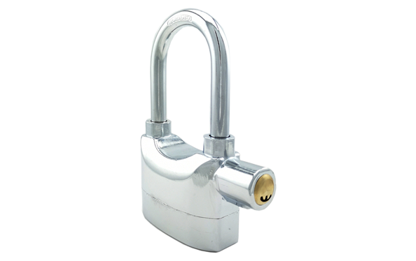 Aluminum alarm padlock, siren padlock, long shackle